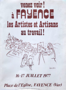Artistes of Fayence Flyer 1977