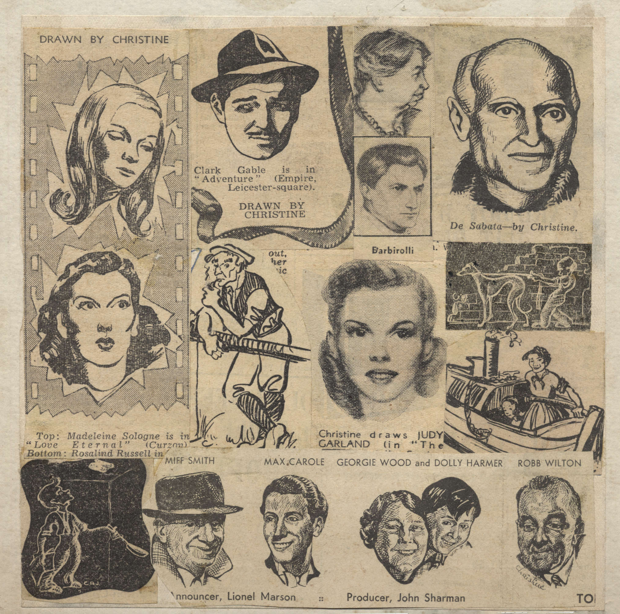 Evening Standard Compilation of sketches 1946
