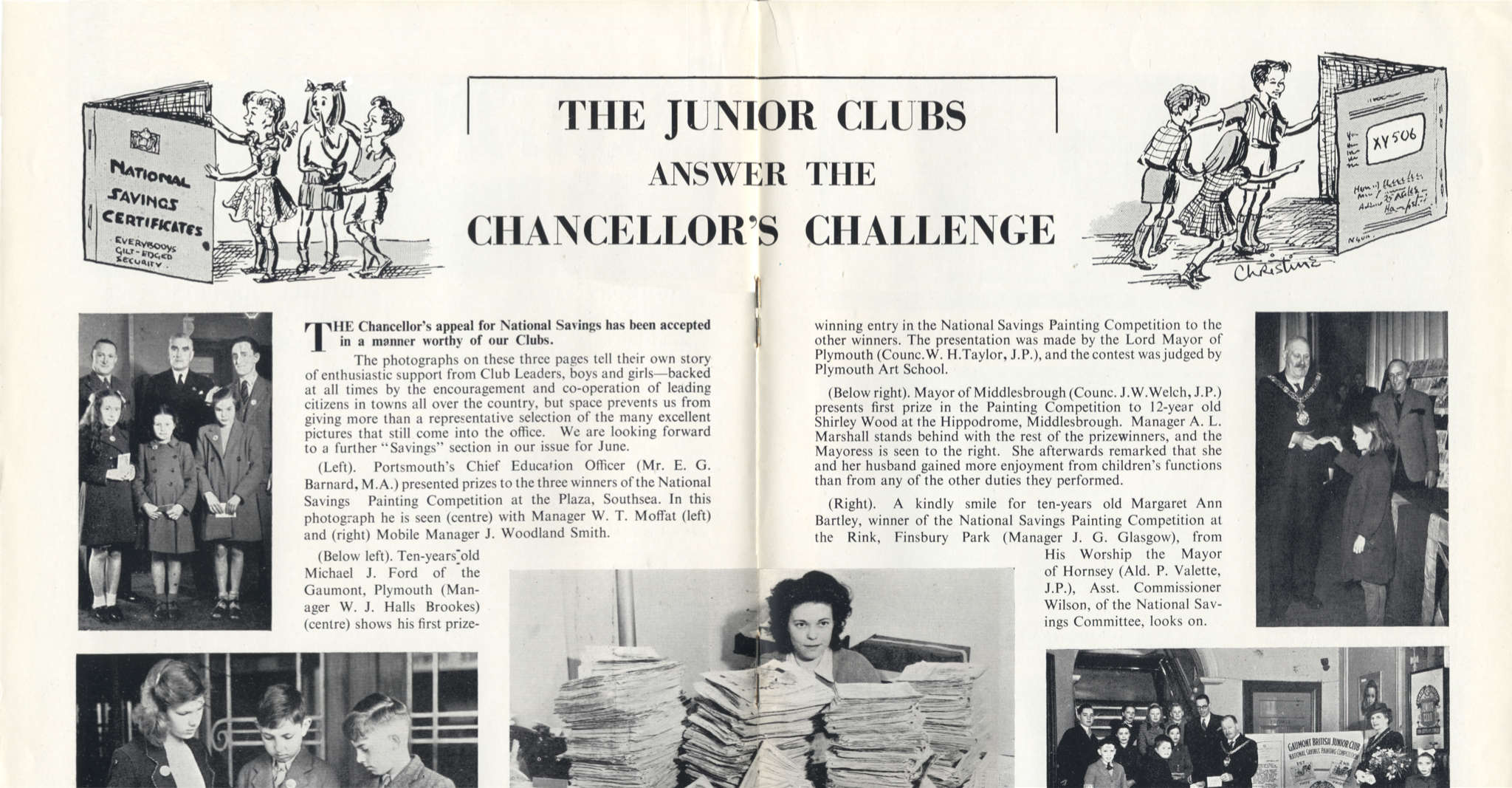 Gaumont British Junior Club Vol.1 No.5 1947-05 Chancellor's Challenge, illustrations to article