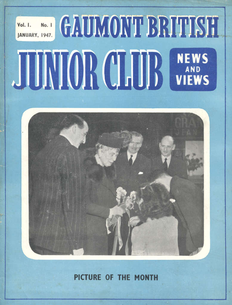 Gaumont British Junior Club Vol.1 No.1 1947-01 Magazine Cover 
