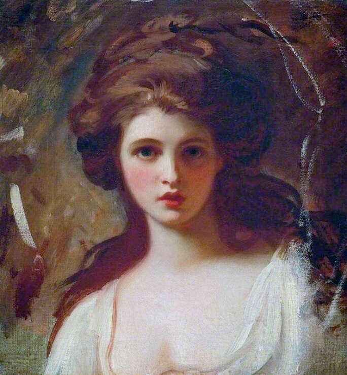 A painting of Emma as the temptress Circe, by George Romney 1782