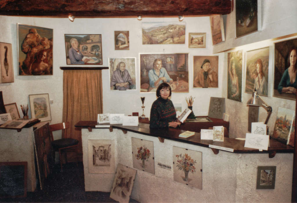 Christine Benson Atelier/Gallery interior 1983
