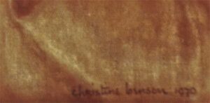 Maestracci Christine Benson 1970 signature