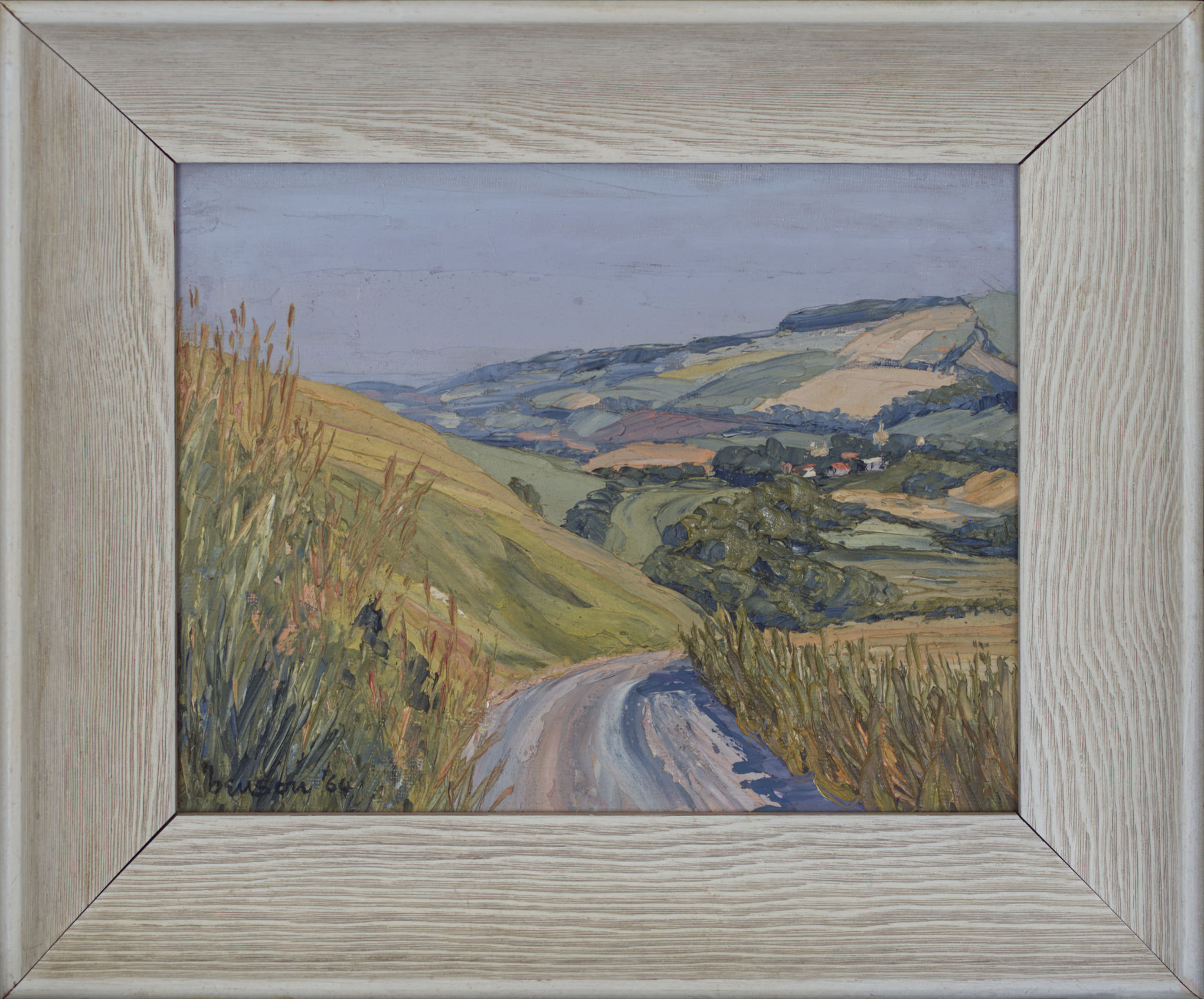 Palette knife painting of the Dorset countryside