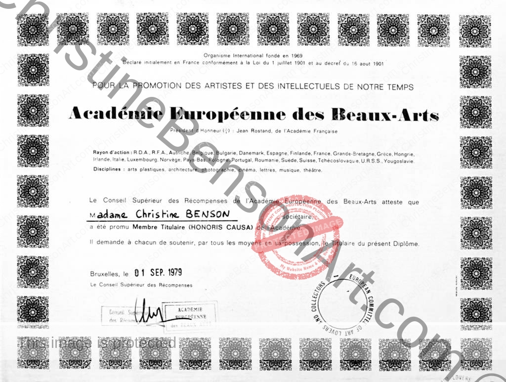 European Academy of Beautiful Arts – Membership