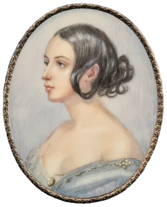 Miniature painting of Georgiana Seymour, Duchess of Somerset