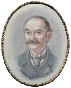 Miniature painting of Thomas Hardy