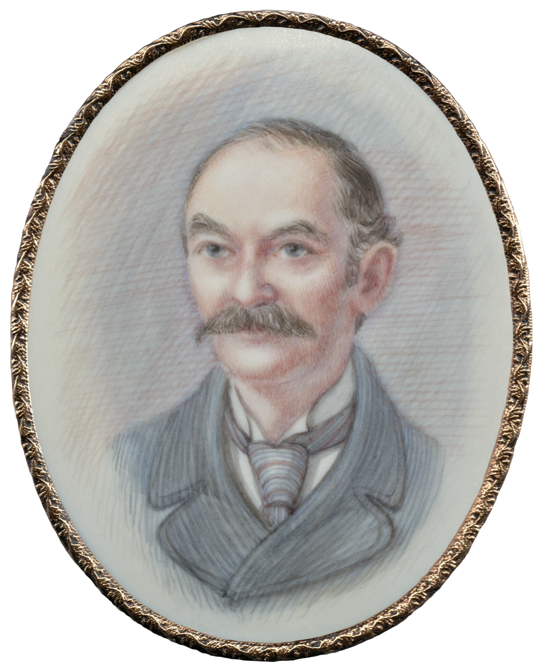 Miniature painting of Thomas Hardy