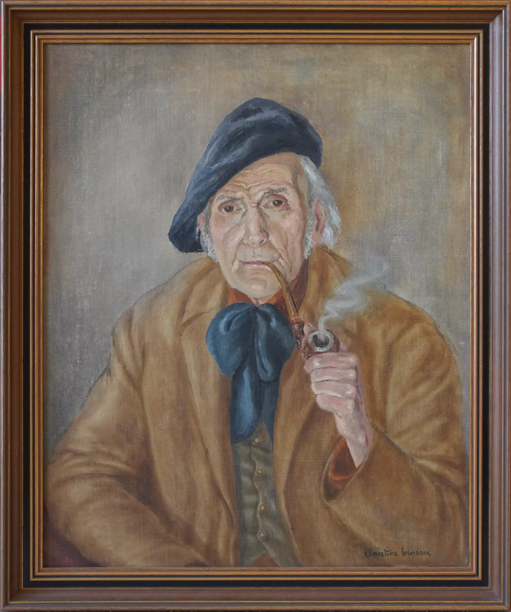 Portrait painting of Maestracci a Corsican sculptor