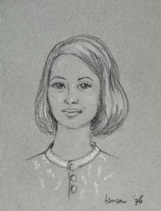 Quick Sketch - Portrait Rapide of a young woman