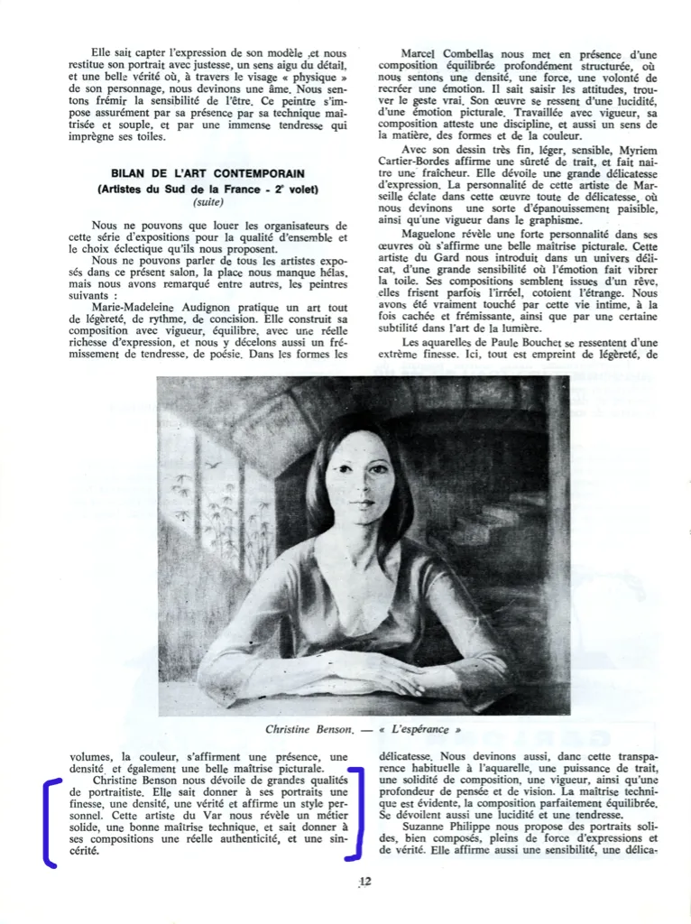 La Revue Moderne - Hope Article - July 1979