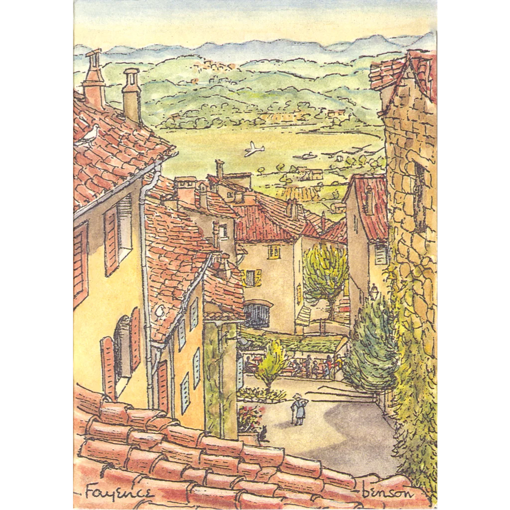 View of the Grande Rue du Chateau – Fayence